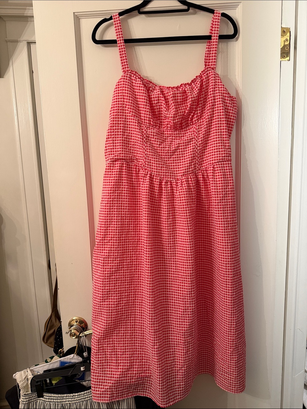 RedGingham Sundress